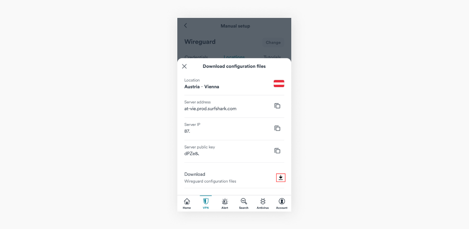 restricted connection wireguard ios 11