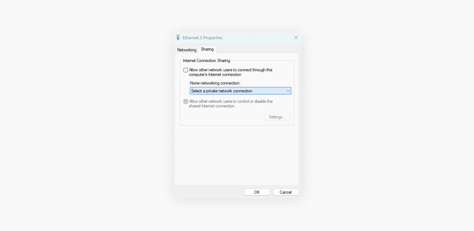 A screenshot of the Windows 11 Ethernet 3 Properties